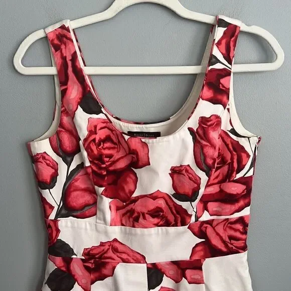 White House Black Market Women’s 4 floral sleeveless dress - Picture 3 of 14